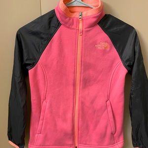 Girls lightweight North Face zip up